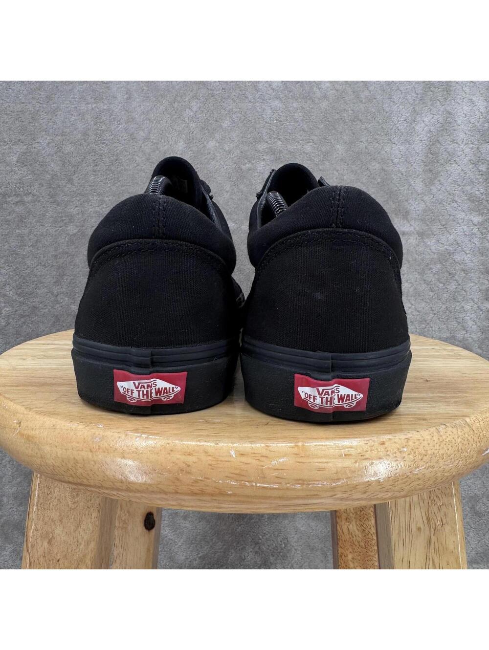 Vans Old Skool Shoes Mens Size 11.5 Black Canvas Low Top Skate Sneakers Casual - Picture 11 of 12